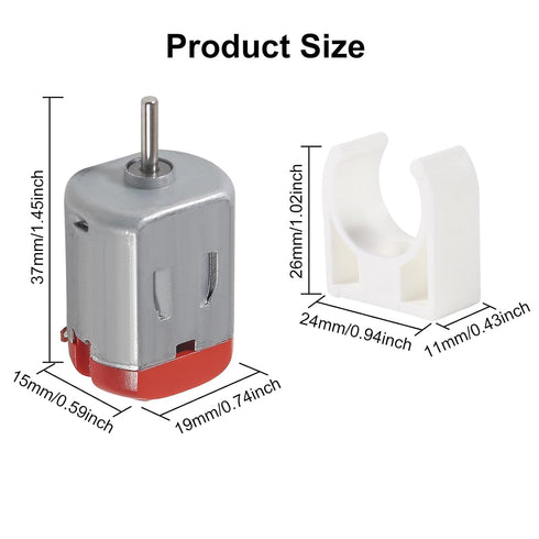 DWEII 20pcs 130 3V -12V 25000 Micro DC Motor Strong Magnetic Brushed Electric DC RPM Cars Toys Electric,High Speed