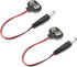 California JOS 2 Pack 9V Battery Clip 9 V Battery Connector with 2.1mm X