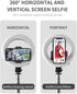 BoxWave Stand and Mount Compatible with Samsung Galaxy Grand Prime Duos TV - RingLight SelfiePod, Selfie Stick
