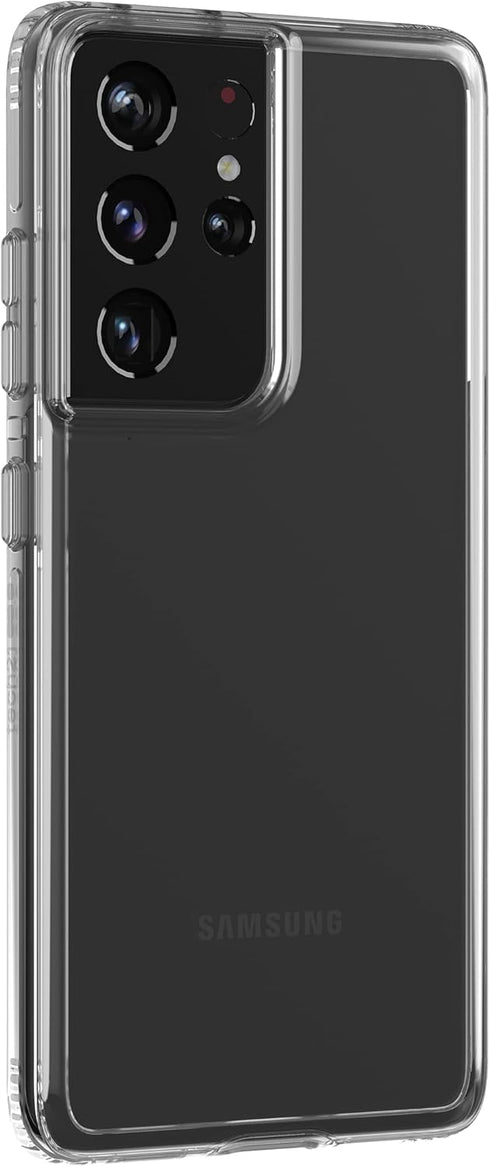 tech21 EvoClear Phone Case for Samsung S21 Ultra 5G, 12 ft. Drop Protection