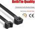 3000 6 Inch, 40 LBS PA66 BethTie PCS Black Zip Ties Tensile Strength, Self-Locking Nylon UV Resistant Cable Ties