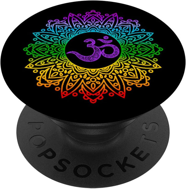 Mandala Chakra Colors Yoga Zen Mindfulness Meditation PopSockets Swappable PopGrip