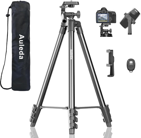 Auleda 60 Camera Tripod Lightweight Travel Tripod Stand Compatible with Canon Nikon DSLR