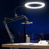 UBeesize 10" Ring Light with Overhead Phone Mount, LED Selfie Light with Stand for Video Recording