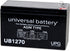 UPG Security Alarm System Battery 12V 7.2AH SLA Security Certified-Electronics