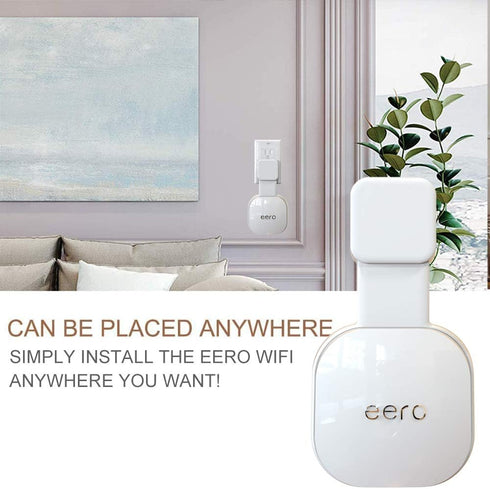 Outlet Wall Mount for eero 6 Dual-Band Mesh Wi-Fi 6 System, Space Saving, Easily Movable Holder (2 Pack)