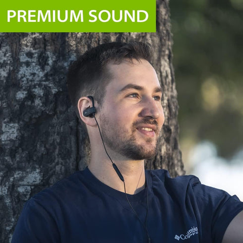 Avantree C171 Wired USB C Headphones & Microphone for Sports, with Over-Ear Hooks & In-Line Volume Control, Compatible