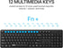 Rapoo X2100 2.4GHz 12 Quiet Wireless Keyboard and Mouse Combo, USB Receiver, Multimedia Keys, Spill-Proof, Full-Sized
