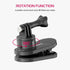 ULANZI Backpack Mount for GoPro, Quick II Magnetic Suction Clip Clamp for GoPro Max Hero 11 10 9 8 7 6 5