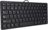 Demeras Ultra-Thin Wired Keyboard, Portable Mini Spanish Keyboard with USB Interface, 78 Sensitive Keys