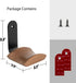 Jcurycke Headset 6cm Holder with Wide Walnut Headrest,Headphone Wall Mount Holder with Adhesive Tape and Screw