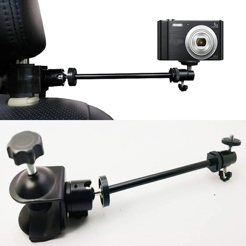 Pmsanzay 3in1 Adjustable Heavy Duty Universal Action Camera Desk Pole Clamp Holder Mounts for Waterproof Camera/Digital