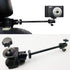 Pmsanzay 3in1 Adjustable Heavy Duty Universal Action Camera Desk Pole Clamp Holder Mounts for Waterproof Camera/Digital