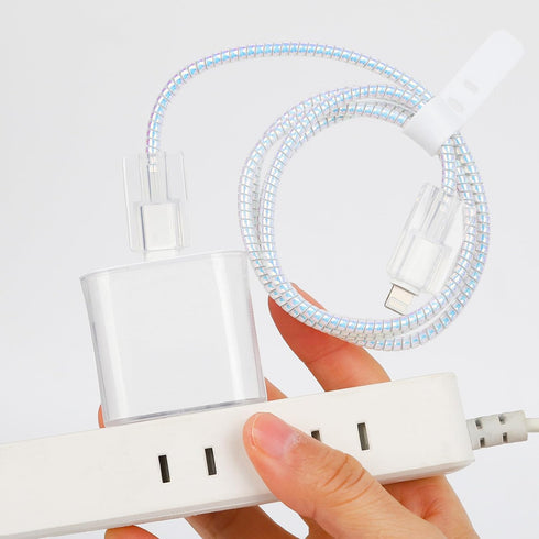 Cable Protector for iPhone Charger, Clear Soft Charging Cord Protector, USB Protector Data Cable Saver for iPhone/iPad