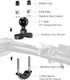 BRCOVAN Handlebar U-Bolt Mount Base with 1'' TPU Ball for Rails 0.5'' to 1.25'', Compatible with RAM Mounts B Size 1