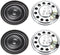 uxcell 0.5W 8 Ohm DIY Magnetic Speaker, 27mm Round Shape Replacement Loudspeaker for Building Intercom 4pcs