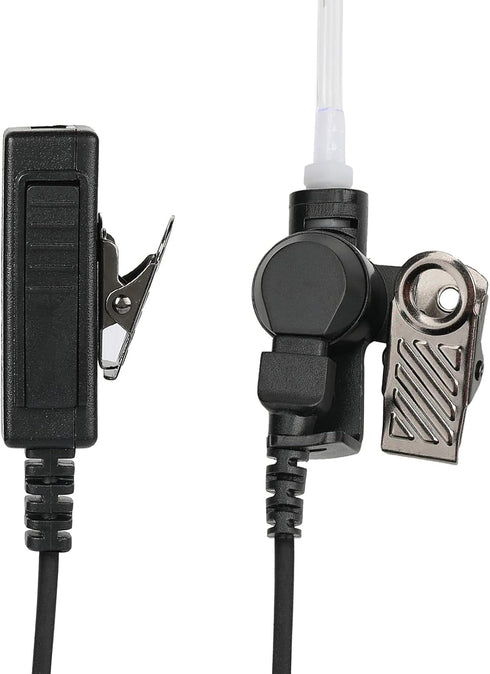 2 Pin Transparent Acoustic Tube Earpiece/Headset for Motorola Two Way Radio CP200, CLS1110, CLS1410 Walkie Talkies