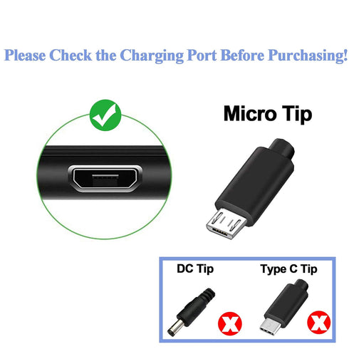 TPLTECH Speaker Charger Cord Compatible Sony/Bose/UE/Beats JBL Bluetooth Speaker Power Supply Cord Line, Micro USB Charger Cable - 3FT
