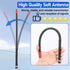Arridioter 27MHz PL259 CB Radio Antenna Magnetic Mount Whip Soft CB Antenna Kit with BNC Male Adapter Compatible