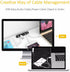 Cable Clips Cord Management Organizer, 3 Packs Silicone Adhesive Hooks for Desktop and Office