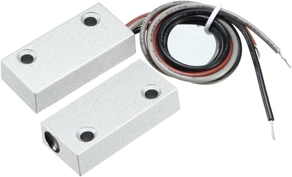 uxcell Magnetic Reed Switch Alarm with 3 Wires for N.O./N.C. Applications, Rolling Door Contact MC-51