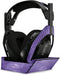 MightySkins Carbon Fiber Skin for Astro A50 Wireless Headphones + Base Station (Gen 4) - Purple Airbrush, Durable Finish