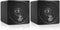 Pyle Home 3" Mini Cube Bookshelf Speakers - 100W Passive Speaker Pair with 3" Paper Cone Driver, Black