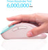 memzuoix 2.4G Wireless Mouse, 1200 DPI Mobile Optical Cordless Mouse with USB Receiver, Portable Computer Mice Wireless Mouse for Laptop, PC, Desktop, MacBook, 5 Buttons (Pink)