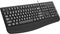 QUASIO Large Print Ergonomic Keyboard, Full Size Keyboard with Wrist Rest, Silent Wired