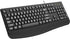 QUASIO Large Print Ergonomic Keyboard, Full Size Keyboard with Wrist Rest, Silent Wired