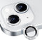 Xfilm Bling Diamond iPhone 13/13 Mini, HD Clear Tempered Glass Camera Lens Protection Cover, Scratch Proof