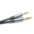 Black 3ft Gold Plated Design 3.5mm Male to 2.5mm Male Car Auxiliary Audio Cable for Apple, Android, Tablet