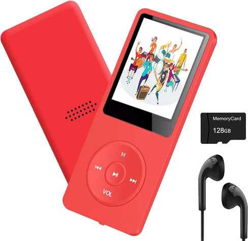 arungo MP3 Player 128GB with Bluetooth 5.2 Portable HiFi Lossless Sound Mini Music