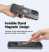 MAGIC JOHN Magnetic Case for iPhone 14 Pro - Compatible with Magsafe, Military Grade Shockproof, Anti Yellowing