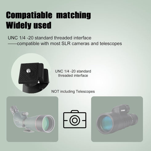 SVBONY SV126 Car Window Mount Adjustable Vehicle Clamp for Spotting Scope, Monocular, Binocular, Telescope, SLR Camera