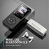 AGPTEK A02 MP3 5.3, 1.8 inch 128GB(Black, 64GB) Player with Bluetooth Screen Portable Music Player with Speaker, FM