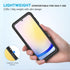 Lanhiem Case for Samsung Galaxy A25 5G, IP68 Waterproof Dustproof, Rugged Full Body Shockproof Cover, Black/Clear