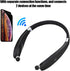 Sx991 Foldable Neck Hanging Type Bluetooth Headphones Model Sx 991, Telescopic Earphone, Black