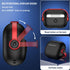 R-fun Airpods Pro Case (2nd/1st Gen,2023/2022/2019) with Secure Lock & Cleaning Kit, Music Headset Earphone Protective Case Cover Compatible with Airpods Pro 2 (USB-C/Lightning Cable), Black/Red