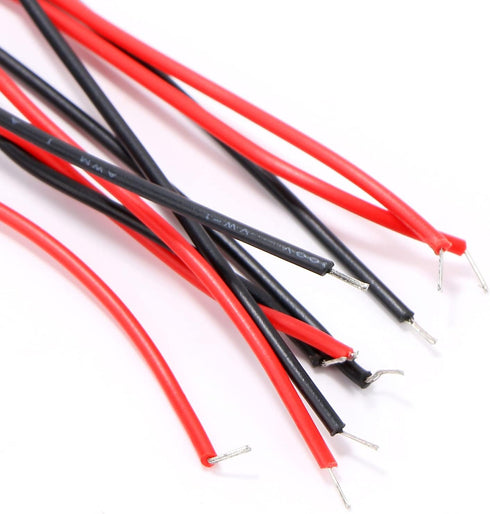 9V-Battery Clip Connector, 9 Volt Long Cable Connection Soft Shell I Type Black, Pack of 10