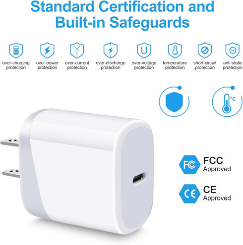 USB C Pixel 7 Fast Charger Type C Charging Block for Google Pixel 8a 8 Pro 7a 7 Pro 7 6a 6 Pro 5a, 20W PD 3.0 Adapter