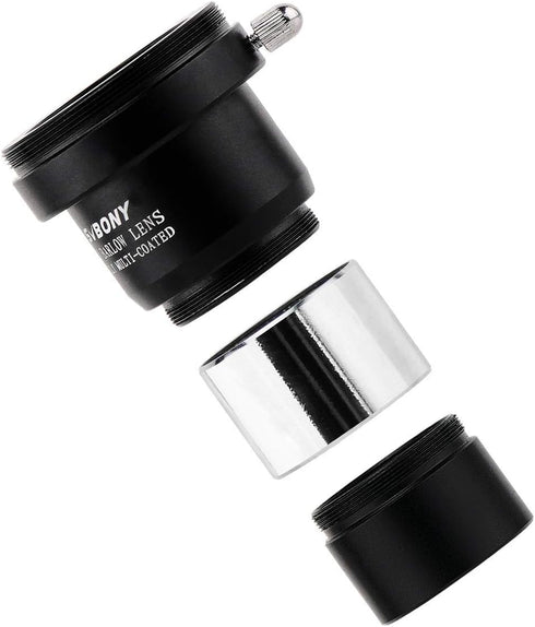 SVBONY 2X Barlow Lens, 1.25 inch with Multi Coated Broadband Green Film, Telescope Accessories with M42 Thread