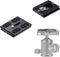 Fotopro 50mm arca Swiss Plate with 1/4 Inch Screw Universal Quick Release Plate