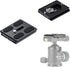 Fotopro 50mm arca Swiss Plate with 1/4 Inch Screw Universal Quick Release Plate