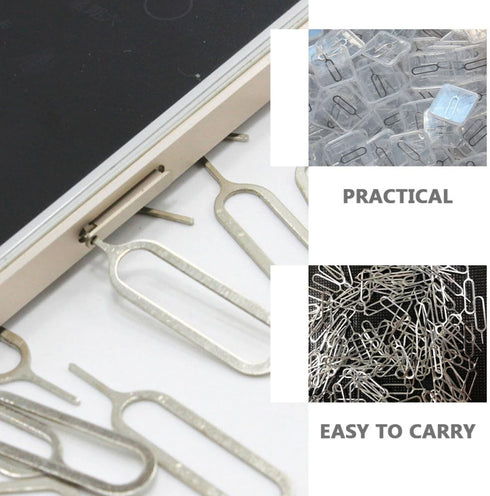 400pcs Holibanna Sim Tray Remover Pin Kit Universal Sim Needle Eject Tool for Smartphones and Mobile Phones Silver