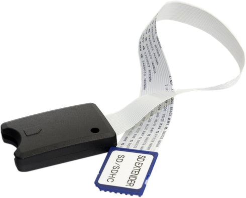 JSER 25cm Standard SD SDHC Male to SD Female Extension Memory Card Kit Soft Flat FPC Cable Extender Compatible for GPS