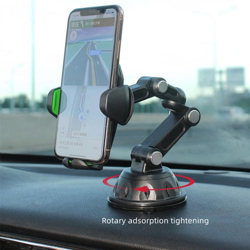 Car Phone Holder, Long Arm Truck Phone Mount Stand with Super Suction Cup Support Clamp for Dashboard & Windshield