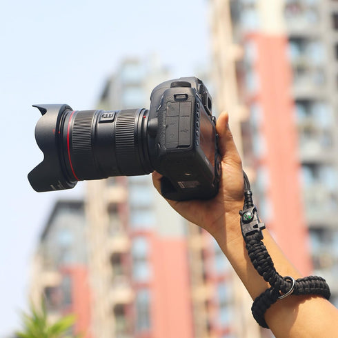 Paracord Camera Wrist Strap Lanyard with 1/4 Screw for Insta360 X3 X4, Quick Release Hand Strap for DSLR Cameras