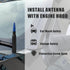 WINUERK Bullet Car Antenna Replacement, Aluminum Alloy Waterproof Short Antenna, Signal Stability Universal Exterior
