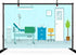 CHNYWORK 5x3ft Cartoon Operating Room Backdrop Hospital Ward Surgery Anesthesia Bed Medical Equipment Background Kids